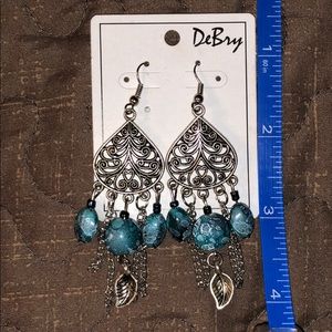 DeBry Turquoise dangle earrings.